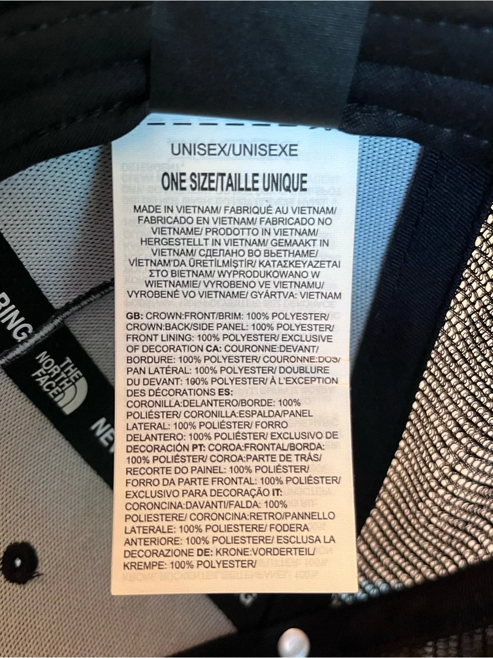 The North Face Black Logo Mesh Cap